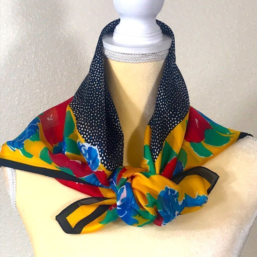 VTG FLORAL SCARF
